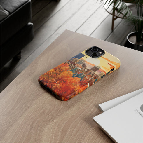 An Urban Autumn Overlook - Impact Resistant Phone Case